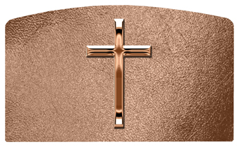 DACRO-510-BZ-SH-BZ Bronze Single Cross Shimmer Bronze